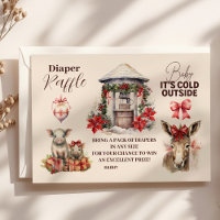 Winter Farm Animes Weihnachts Diapper Raffle
