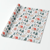 Winter Farm Weihnachtswrapping Paper - Rustikal Geschenkpapier (Ungerollt)