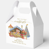 Winter Farmer Market Teddy Bear Baby Shower Geschenkschachtel (Vorderseite)