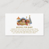 Winter Farmer Market Teddy Bear Books Baby Shower  Begleitkarte (Vorderseite)