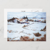 "Winter Farms" Landstraßen Postkarte (Vorne/Hinten)