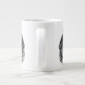 Winter Fashion Ready Tiger Jumbo-Tasse (Rückseite)