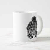 Winter Fashion Ready Tiger Jumbo-Tasse (Vorderseite Rechts)