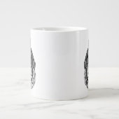 Winter Fashion Ready Tiger Jumbo-Tasse (Vorderseite)