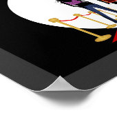 Winter Fashion Show Designer Black and Red Posters Poster (Ecke)