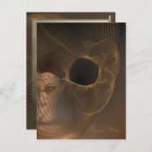 Winter Fee Fraktal Kunst Postkarte (Vorne/Hinten)