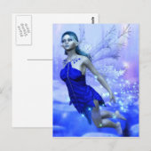Winter-Fee Postkarte (Vorne/Hinten)