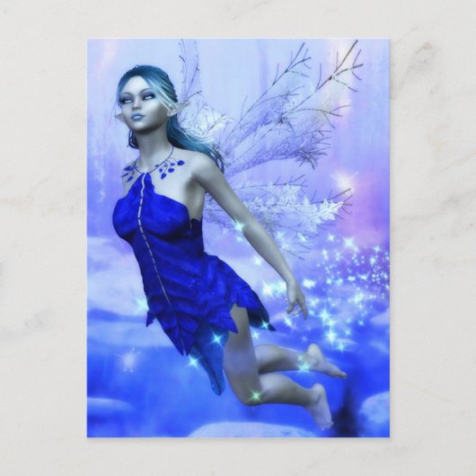 Winter-Fee Postkarte (Vorderseite)