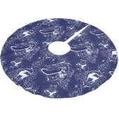 Winter feenhafter toile Weihnachtsbaumrock Polyester Weihnachtsbaumdecke (Schrägansicht)