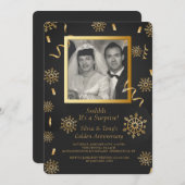 Winter-Feier-Foto-Einladung Einladung (Vorne/Hinten)