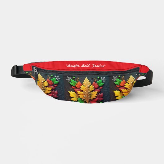 "Winter Feierliche Sparkle" Bauchtasche (Vorderseite)