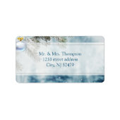 Winter Feiertag Adressaufkleber (Vorne)