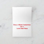 Winter-Feiertag Feiertagskarte (Innenseite)