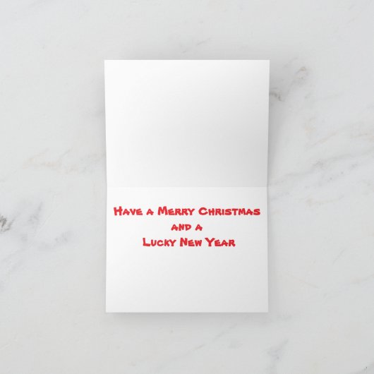 Winter-Feiertag Feiertagskarte (Innenseite)