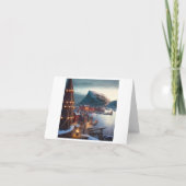 Winter-Feiertag Feiertagskarte (Rückseite)