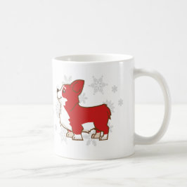 Winter-Feiertagecorgi-Tasse Kaffeetasse