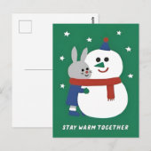 Winter-Feiertagsdesign Postkarte (Vorne/Hinten)