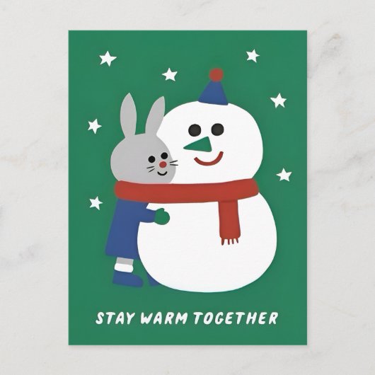 Winter-Feiertagsdesign Postkarte (Vorderseite)