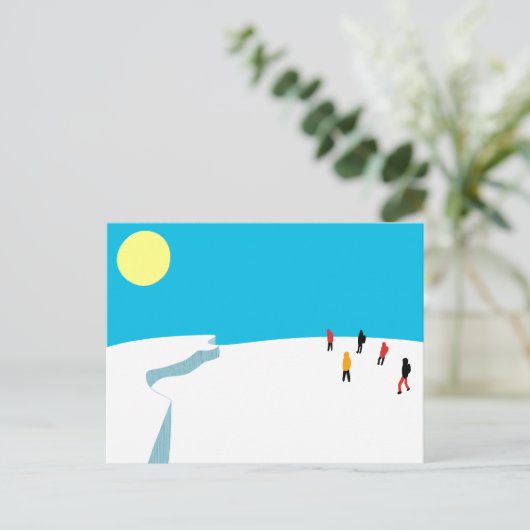 Winter Feiertagspostkarte (Stehend Vorderseite)