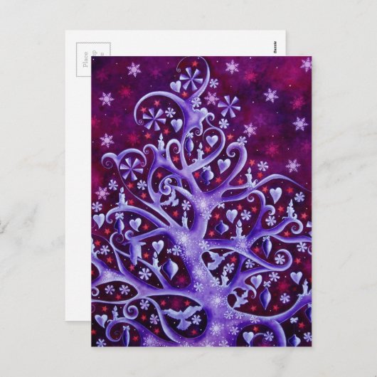 Winter Feiertagspostkarte (Vorne/Hinten)