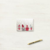 Winter Felt Dolls Schnee Name Niedliches Bürogesch Post-it Klebezettel (Auf Schreibtisch)