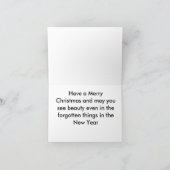 Winter Fence Feiertagskarte (Innenseite)