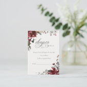 Winter-festliche Foliage-Windeln Raffle Babydusche Begleitkarte (Stehend Vorderseite)