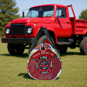 Winter Fire Truck Holiday Personalized Duffle Bag