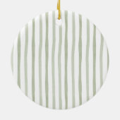 Winter First Christmas In New Home White Floral Keramik Ornament (Hinten)