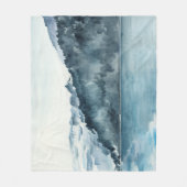 Winter Fjords Fleecedecke (Vorderseite)