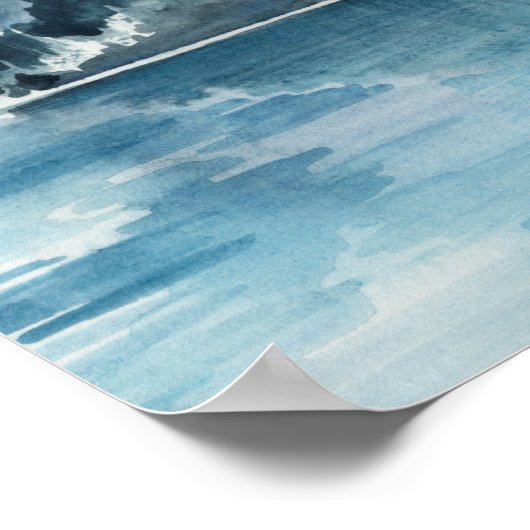 Winter Fjords Poster (Ecke)