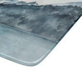 Winter Fjords Schneidebrett (Ecke)