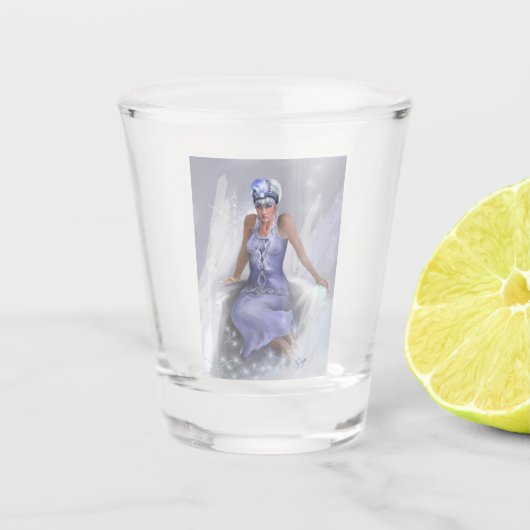 Winter Flame Shot Glass Schnapsglas (Vorderseite)