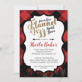 Winter-Flanell-Brautparty-Einladung Einladung (Vorderseite)