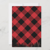 Winter-Flanell-Brautparty-Einladung Einladung (Rückseite)