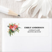 Winter Floral Address Label (Insitu)