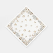 Winter Floral Angels Kinderdusche Serviette (Ecke)