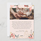 Winter Floral Arch Joyful Vier Foto Weihnachten (Rückseite)