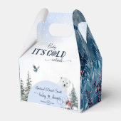 Winter Floral Baby Cold Outdoor Bären Red Bird Geschenkschachtel (Vorderseite)