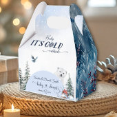 Winter Floral Baby Cold Outdoor Bären Red Bird Geschenkschachtel