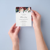 Winter Floral Baby Dusche | Flyer Haushalt (Gruppe)