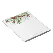 Winter Floral Beauty Personalisiert Notizblock (angewinkelt)