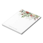 Winter Floral Beauty Personalisiert Notizblock (Rotiert)