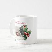 Winter Floral Berries | Weihnachten | FOTO Kaffeetasse (Vorderseite Links)