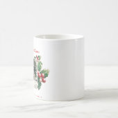 Winter Floral Berries | Weihnachten | FOTO Kaffeetasse (Mittel)