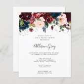 Winter Floral Brautparty | Haushalt (Vorne/Hinten)