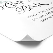 Winter Floral Brautparty Mimosa Bar Poster (Ecke)