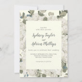 Winter floral | Einladung von Elfenbein zu Lässige (Vorderseite)