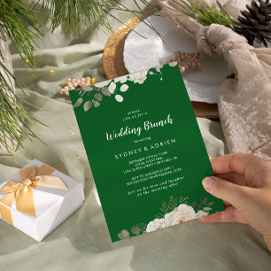 Winter floral  Einladung von Green Wedding Brunch