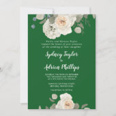 Winter floral | Einladung zur Grünen Feierlichkeit (Vorderseite)
